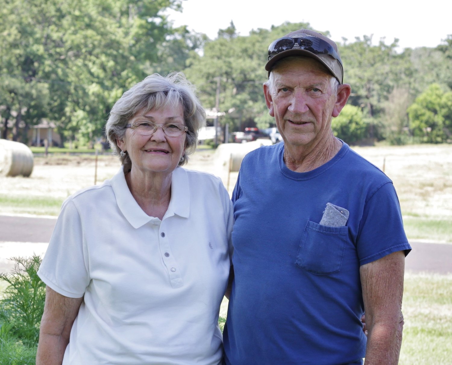 Local hobby farmers Ron and Rosa Davis.